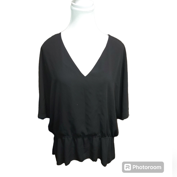 Additional Elle Black Blouse 2x Plus Size Dressy or Casual - Picture 1 of 7
